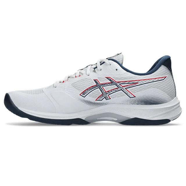 Asics - 1051A088 - NETBURNER BALLISTIC FF 4 - 101 WHITE/MAKO BLUE - moški copat 2026