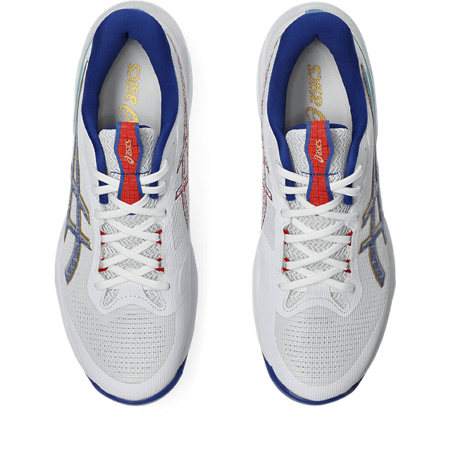 Asics - 1051A096 - NETBURNER BALLISTIC FF 4 - 960 WHITE/ASICS BLUE - moški copat 2026