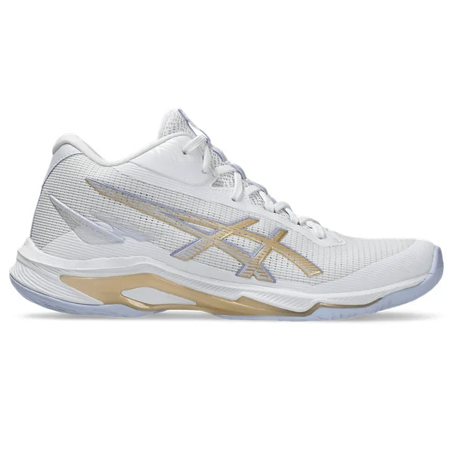 Asics - 1052A084 - NETBURNER BALLISTIC FF MT 4 - 102 WHITE/CHAMPAGNE - ženski copat 2026