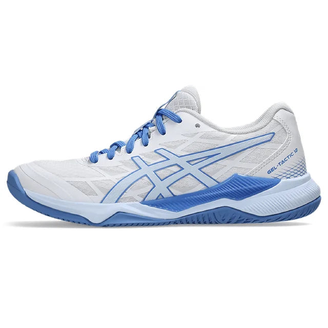 Asics - 1072A092 - GEL-TACTIC 12 -  103 - WHITE/LIGHT BLUE - ženski copat 2025