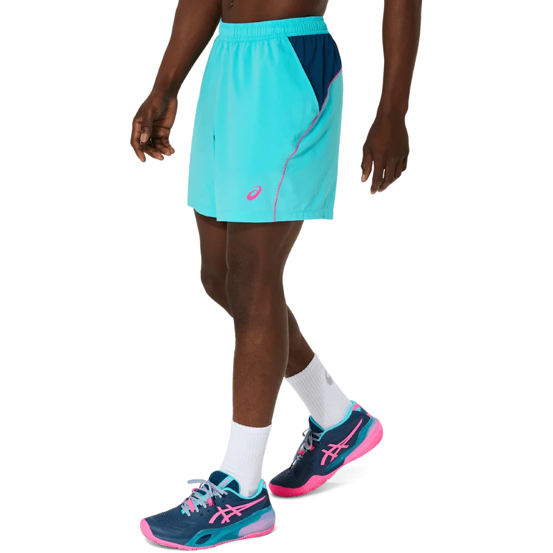 Asics - 2041A350 - PADEL COURT 7IN SHORT - 400 ENERGY AQUA - moške kratke hlače 2026