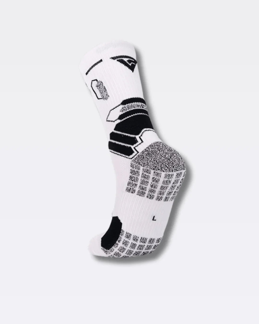 Protizdrsne športne nogavice VincerePro, PREMIUM GRIP – Bele