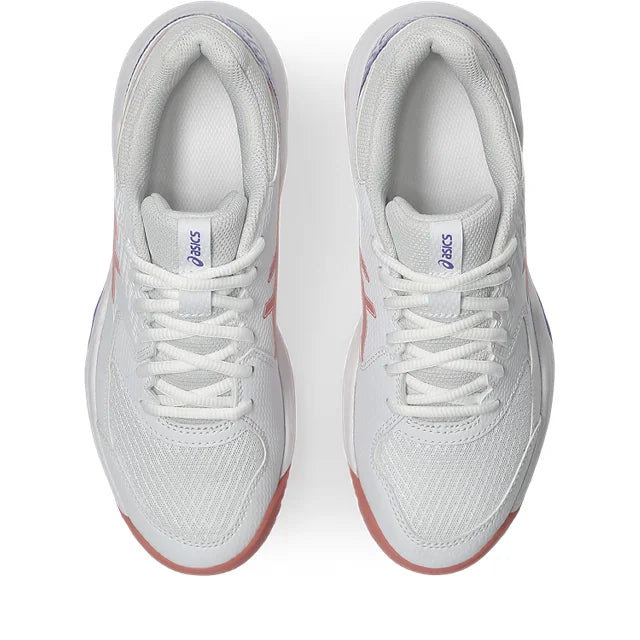 Asics - 1042A241 - GEL-DEDICATE 8 PADEL - 105 WHITE/GUAVA - ženski copat 2026