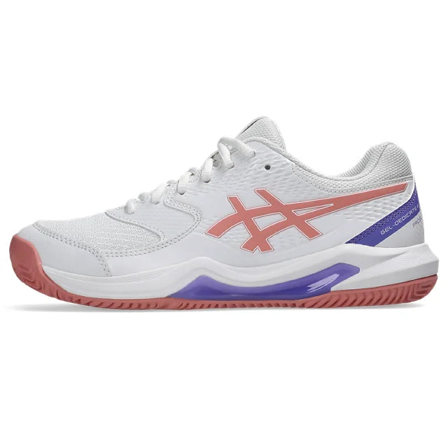 Asics - 1042A241 - GEL-DEDICATE 8 PADEL - 105 WHITE/GUAVA - ženski copat 2026