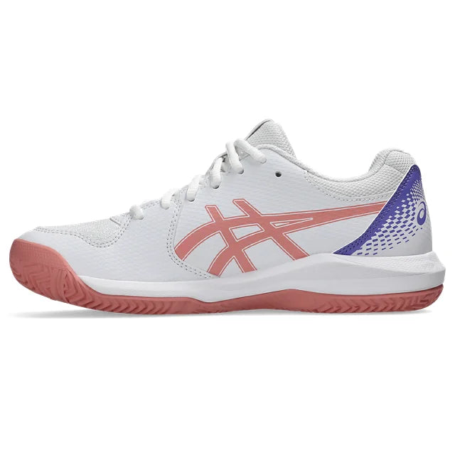 Asics - 1042A241 - GEL-DEDICATE 8 PADEL - 105 WHITE/GUAVA - ženski copat 2026