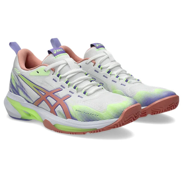 Asics - 1042A311 - SONICSMASH FF PADEL - 100 WHITE/GUAVA - ženski copat 2026