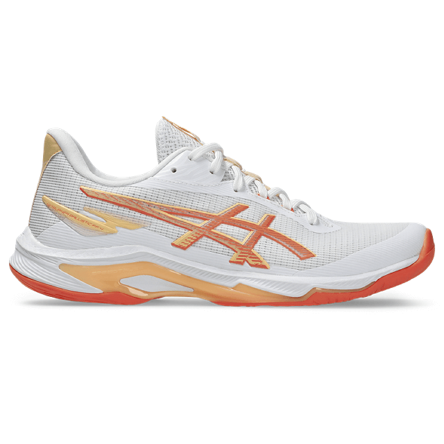 Asics - 1052A083 - NETBURNER BALLISTIC FF 4 - 101 WHITE/VIVID CORAL - ženski copat 2026