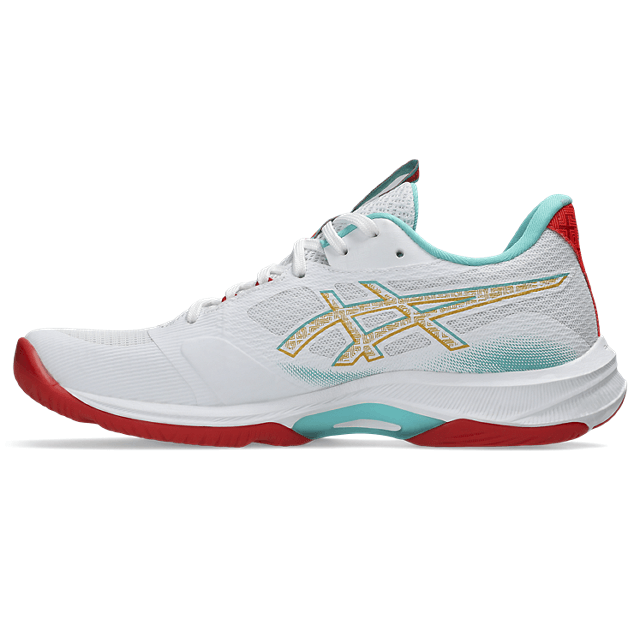 Asics - 1052A090 - NETBURNER BALLISTIC FF 4 - 960 - WHITE/SEA GLASS - ženski copat 2026