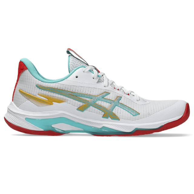 Asics - 1052A090 - NETBURNER BALLISTIC FF 4 - 960 - WHITE/SEA GLASS - ženski copat 2026