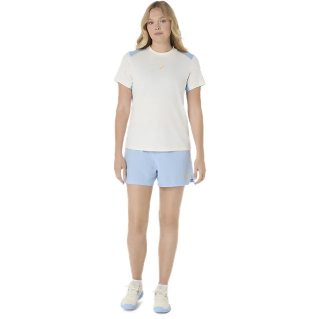 Asics - 2042A380 - PADEL COURT SS TOP - 100 CREAM/STONE WASH - ženska kratka majica 2026