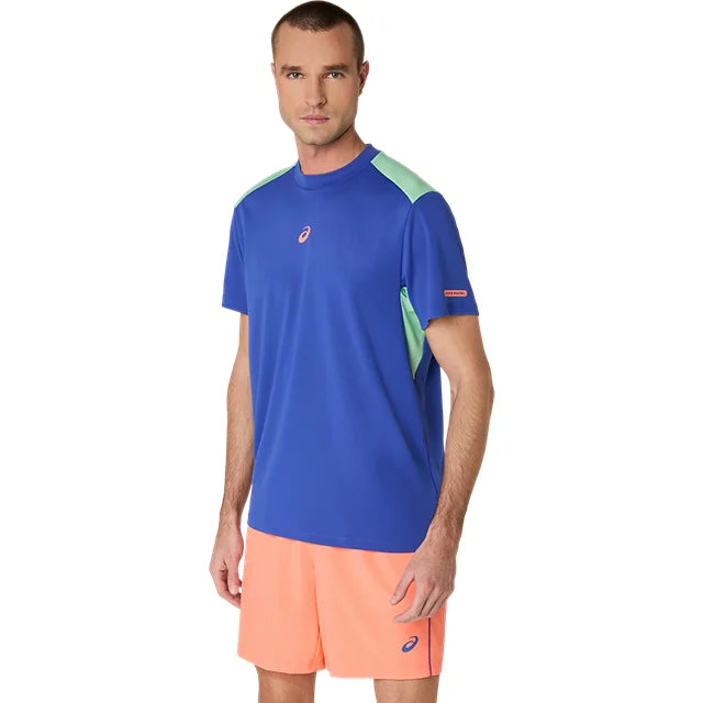 Asics - 2041A349 - PADEL COURT SS TOP - 402 DARK COBALT/MENTHOL - moška kratka majica 2026