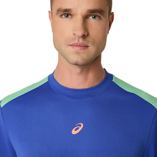 Asics - 2041A349 - PADEL COURT SS TOP - 402 DARK COBALT/MENTHOL - moška kratka majica 2026