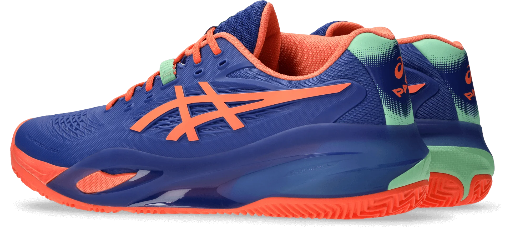 Asics - 1041A492 - GEL-RESOLUTION X PADEL - 402 DARK COBALT/VIVID CORAL - moški copat 2026