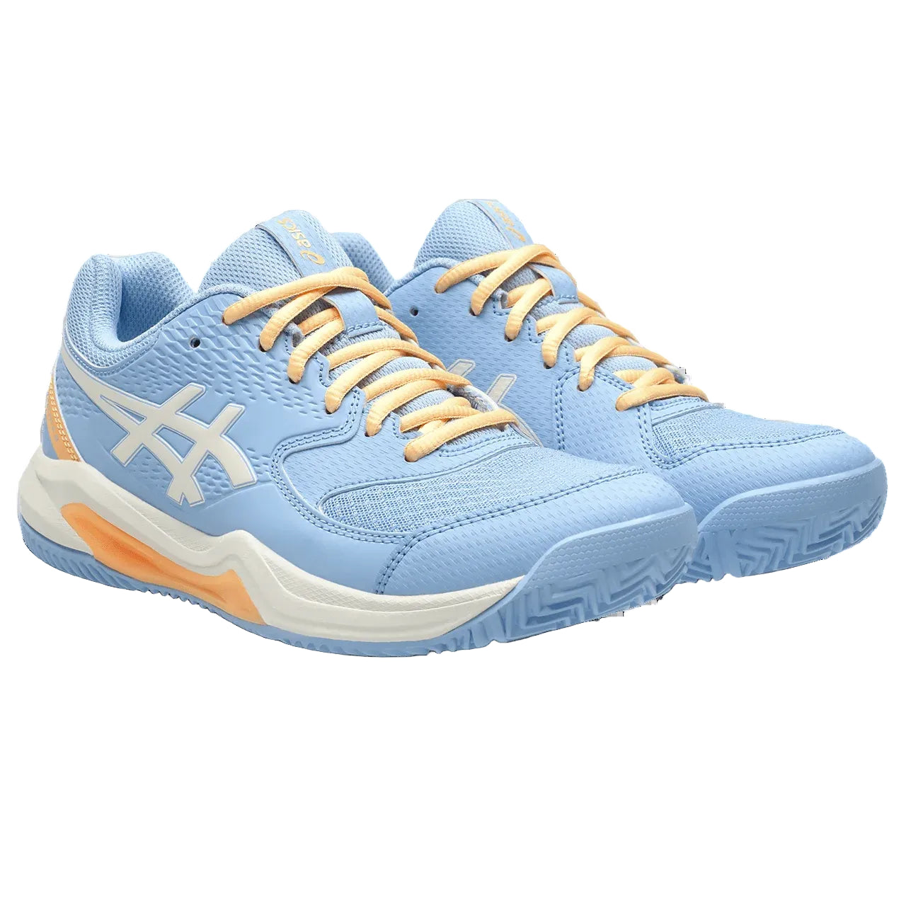 ASICS 1042A241 – GEL-DEDICATE 8 PADEL so copati za padel, zasnovani za zanesljivo stabilnost, učinkovito GEL® blaženje in dober oprijem na igrišču. Primerna izbira za treninge in tekme, kjer je pomembna varnost pri bočnih gibih in udobje pri pristankih.