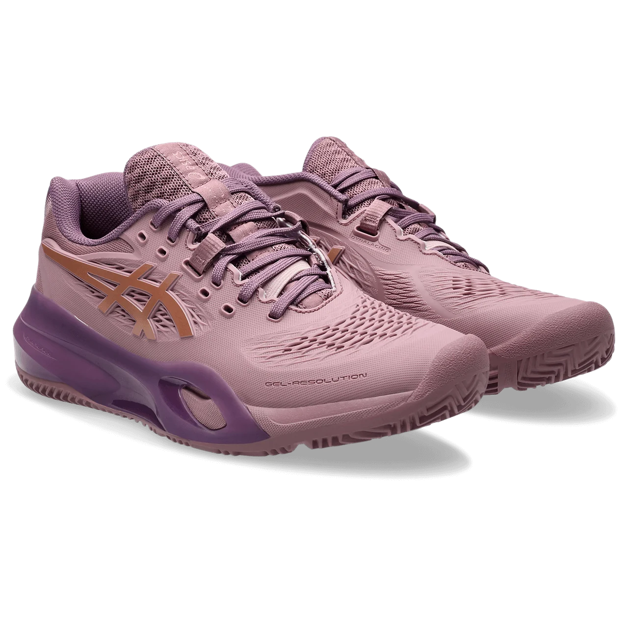 Asics - 1042A285 - GEL-RESOLUTION X PADEL - 500 PURPLE OXIDE/ROSE GOLD - ženski copat 2026
