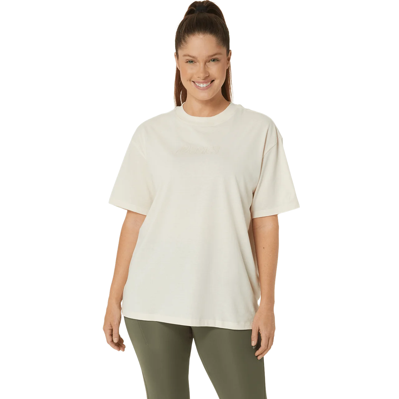 Asics - 2032C843 - ASICS LOGO TEE - 201 BIRCH - ženska kratka majica 2026