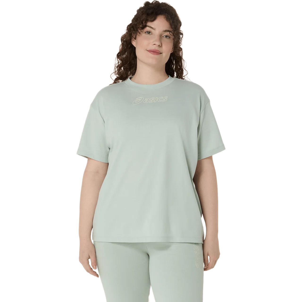 Asics - 2032C843 - ASICS LOGO TEE - 300 LICHEN ROCK - ženska kratka majica 2026