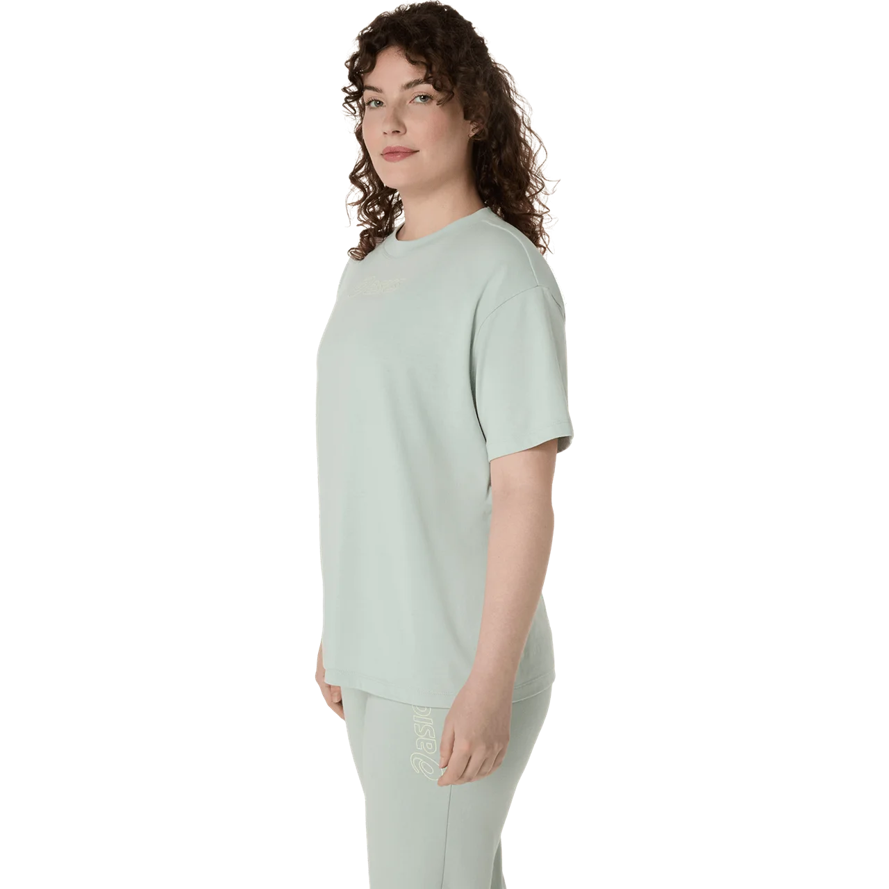 Asics - 2032C843 - ASICS LOGO TEE - 300 LICHEN ROCK - ženska kratka majica 2026