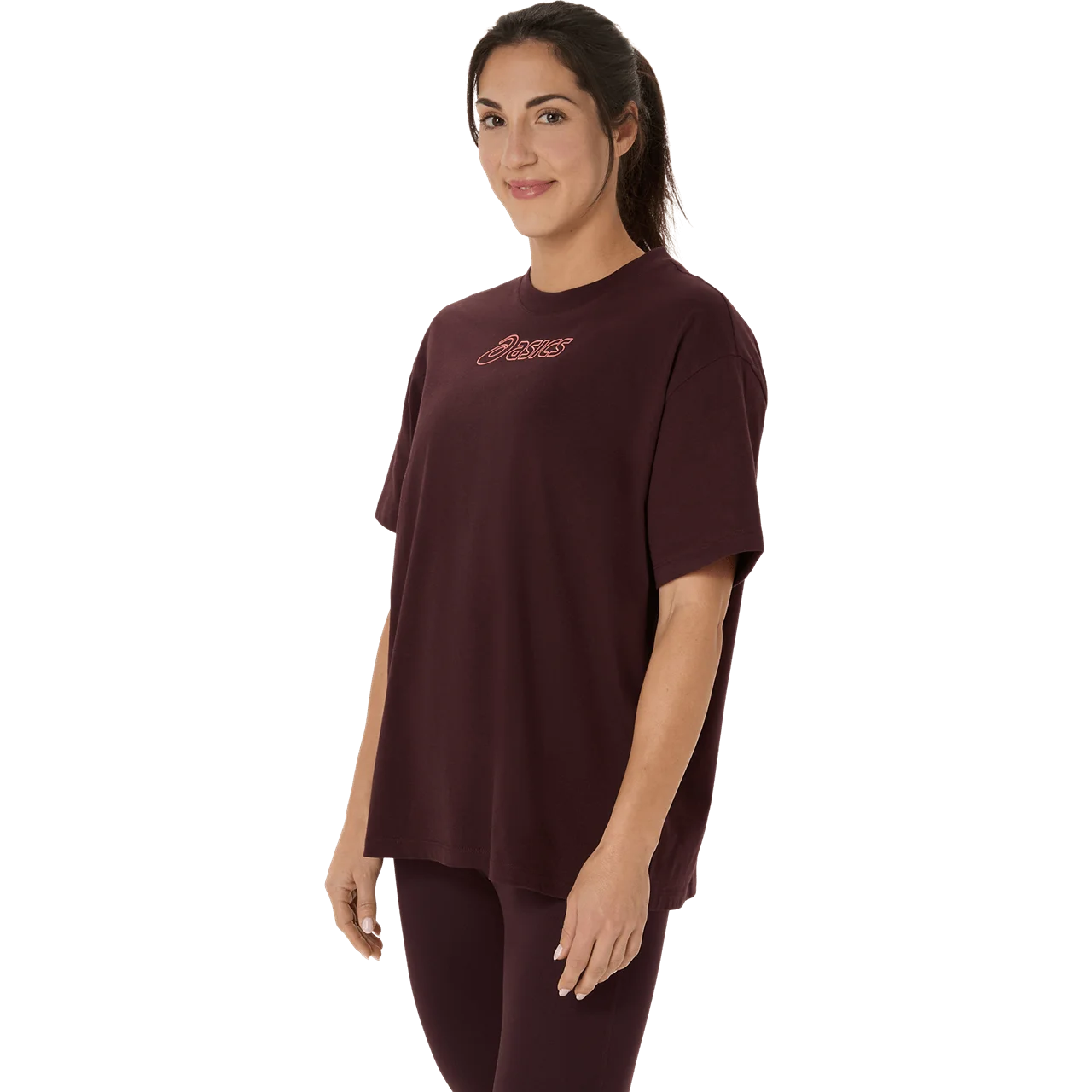 Asics - 2032C843 - ASICS LOGO TEE - 602 DARK CURRANT - ženska kratka majica 2026