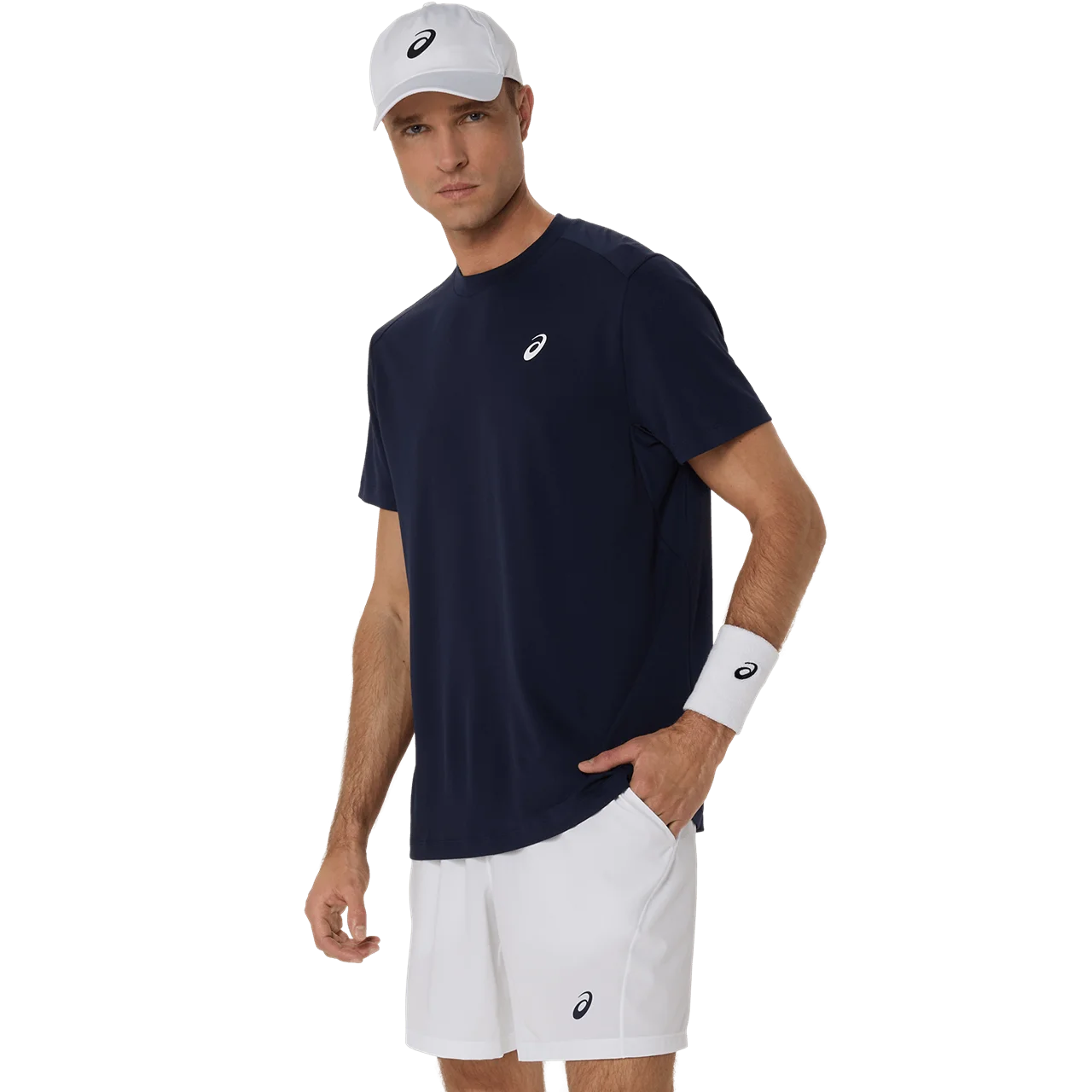 Asics - 2041A339 - COURT SS TOP - 400 MIDNIGHT - moška kratka majica 2026