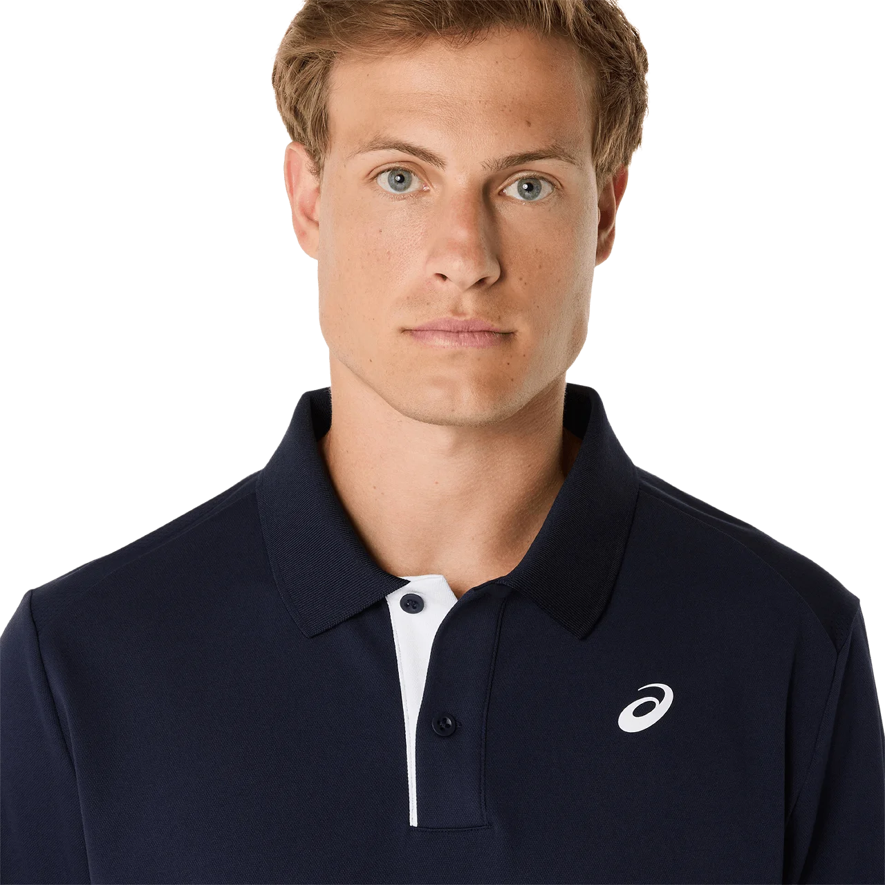 Asics - 2041A340 - COURT POLO - 400 MIDNIGHT - moška polo majica 2026