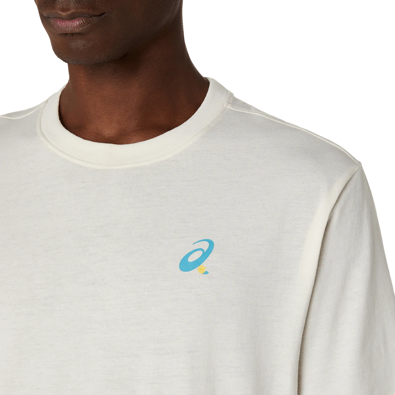 Asics - 2041A348 - COURT GRAPHIC SS TOP - 102 CREAM - moška kratka majica 2026