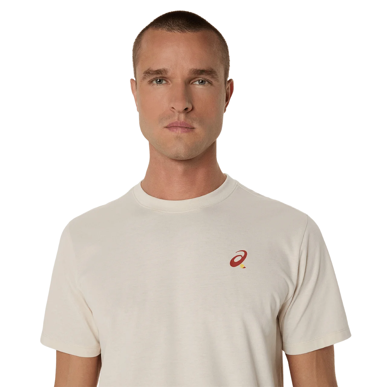 Asics - 2041A348 - COURT GRAPHIC SS TOP - 200 BIRCH - moška kratka majica 2026