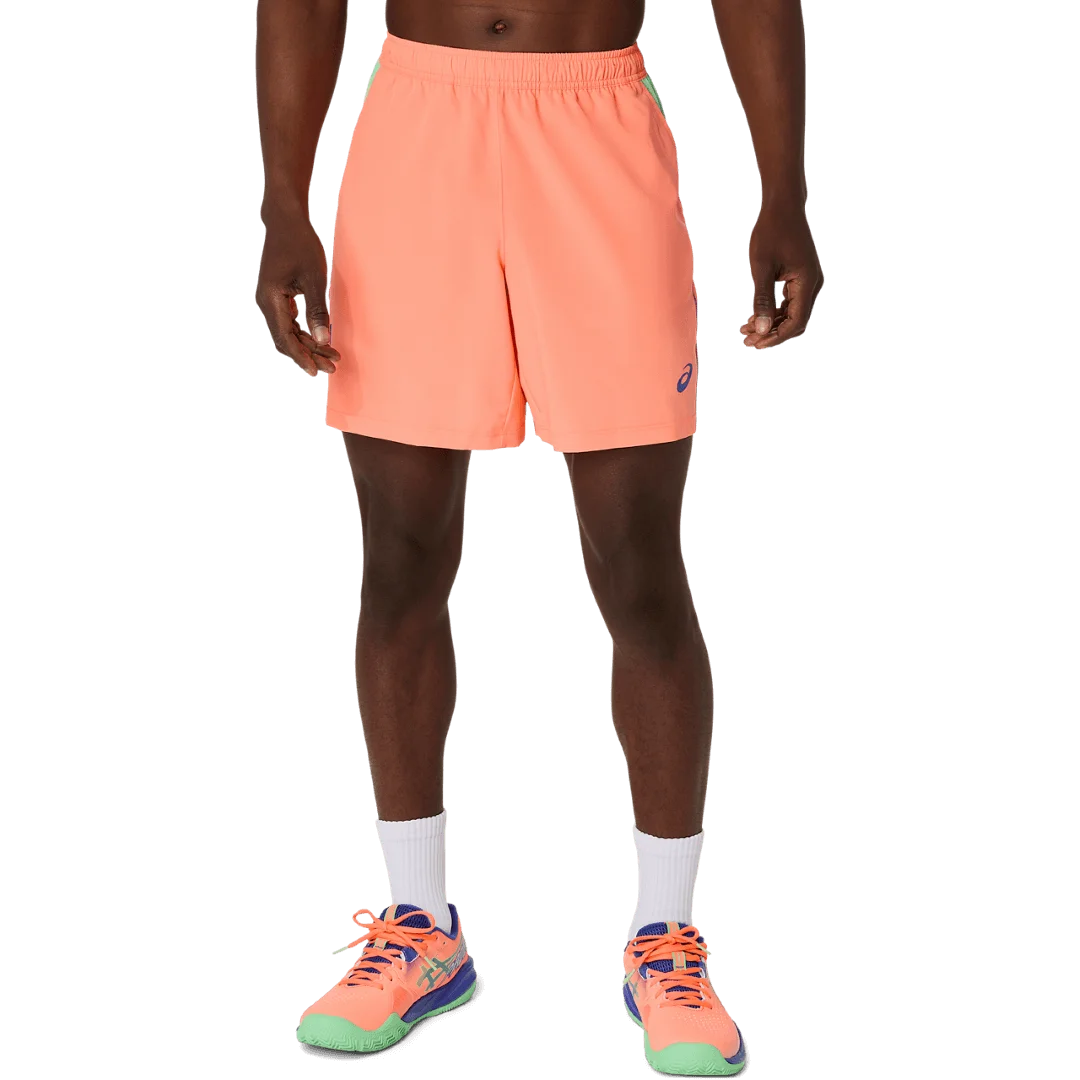 Asics - 2041A350 - PADEL COURT 7IN SHORT - 800 VIVID CORAL/MENTHOL - moške kratke hlače 2026