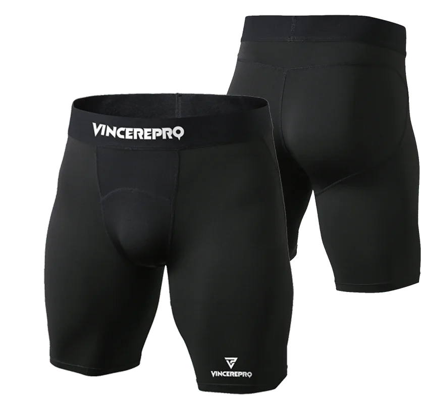 VincerePro - 1044 Moške športne kratke podhlače - Črna