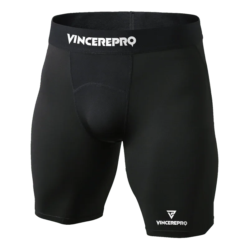VincerePro - 1044 Moške športne kratke podhlače - Črna