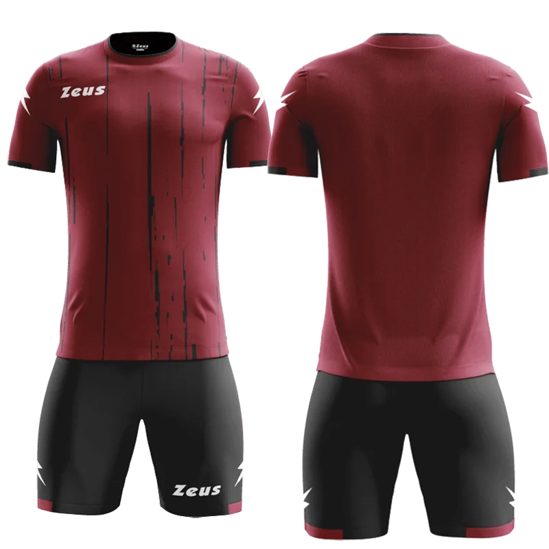 K/BOLT - Zeus KOMPLET BOLT - moški dres - Temno rdeča - Črna