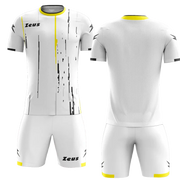 K/BOLTWHIT - Zeus KOMPLET BOLT WHITE - moški dres - Belo - Rumeno - Črna