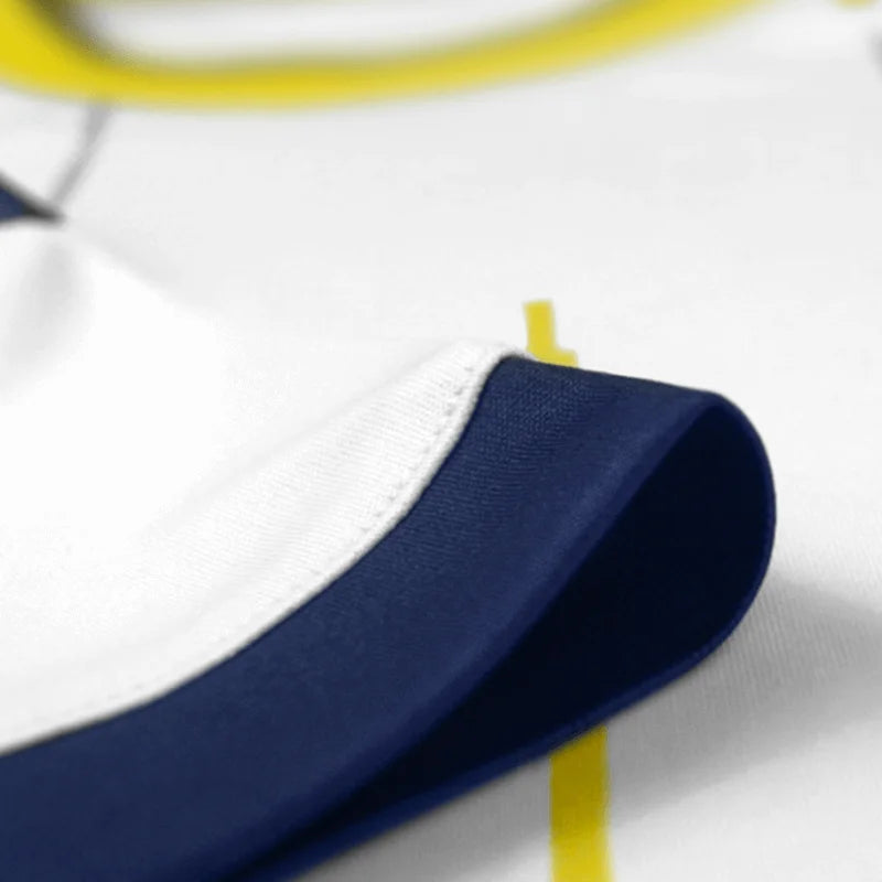 K/BOLTWHIT - Zeus KOMPLET BOLT WHITE - moški dres - Belo - Rdeče - Temno modra