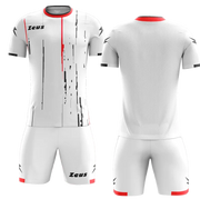 K/BOLTWHIT - Zeus KOMPLET BOLT WHITE - moški dres - Belo - Rdeče - Temno modra