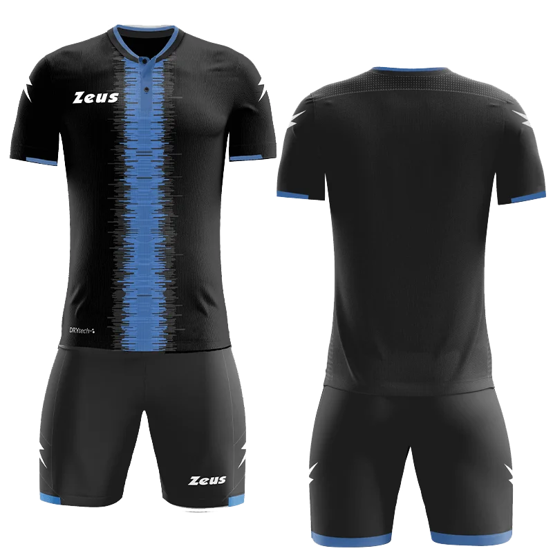 KIT PERSEO - Zeus KOMPLET PERSEO - moški odbojkarski dres - Črno - Royal modra