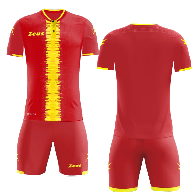 KIT PERSEO - Zeus KOMPLET PERSEO - moški odbojkarski dres - Rdeča - Rumena