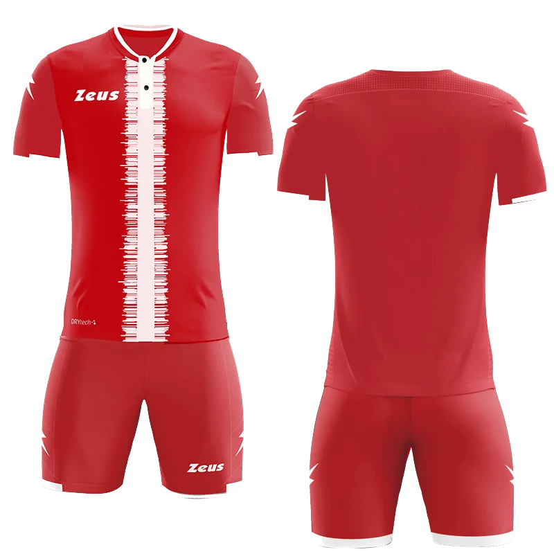KIT PERSEO - Zeus KOMPLET PERSEO - moški odbojkarski dres - Rdeča - Bela