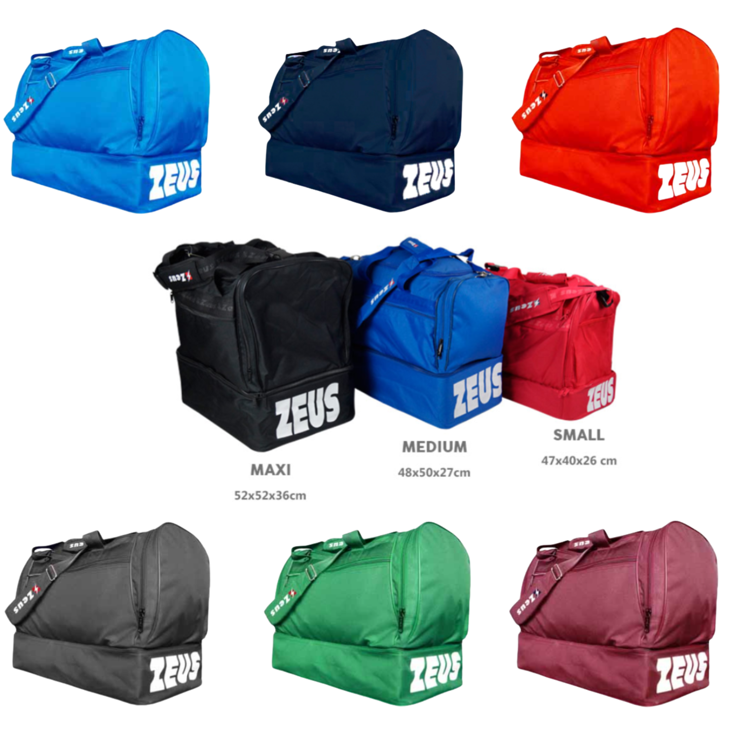 ZEUS BORSA MEDIUM – Športna torba 61L z ojačanim dnom in naramnico