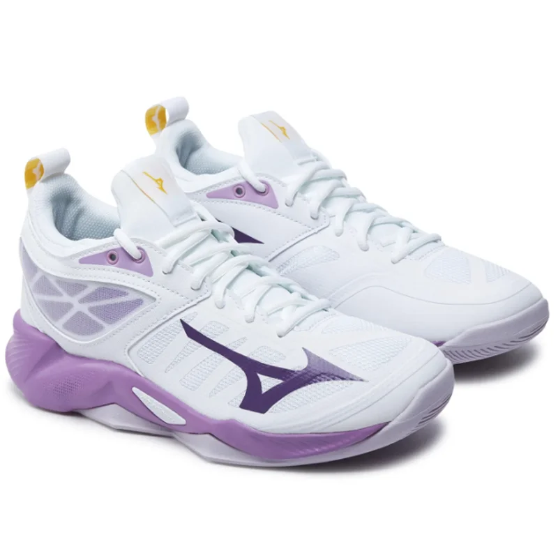 Mizuno - V1GC2240 - Wave Dimension - 10 - VIOLA/WHITE - nizki ženski copat 2025