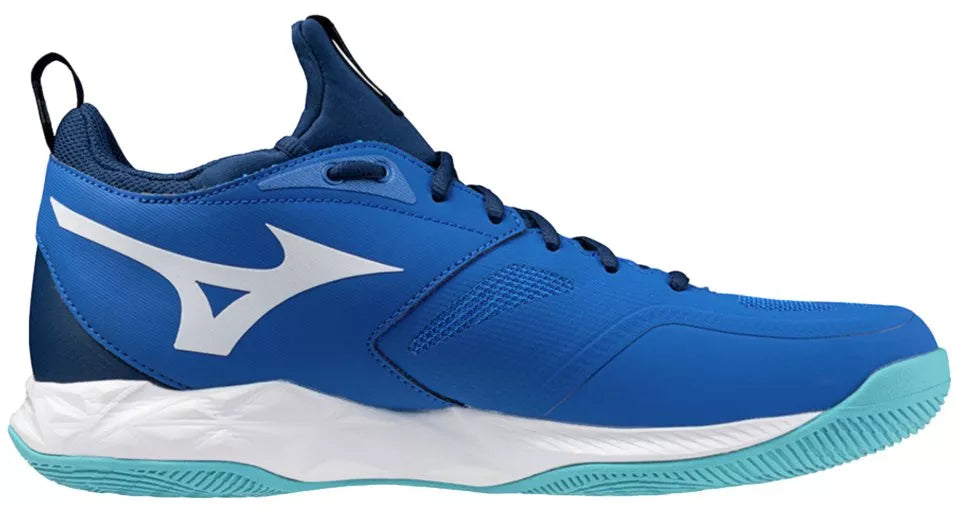 Mizuno - V1GA2245 - Wave Dimension MID - 76 - BLUE/WHITE - visoki moški copat 2025