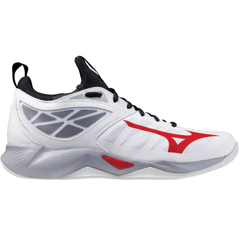 Mizuno - V1GA2240 - Wave Dimension - 96- RED/WHITE - nizek moški copat 2025