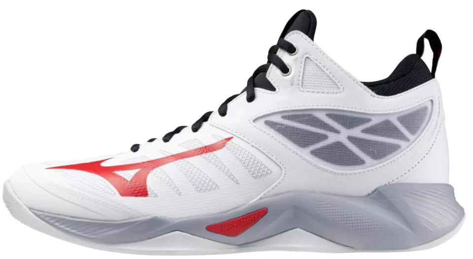 Mizuno - V1GA2245 - Wave Dimension MID - 96- RED/WHITE - visok moški copat 2025