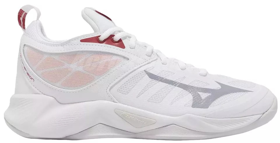 Mizuno - V1GC2240 - Wave Dimension - 25 - ORANGE/WHITE - nizki ženski copat 2025