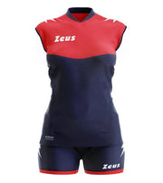 Zeus - Ženski dres SARA - komplet majica, hlače - črno rdeča