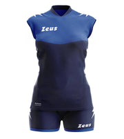 Zeus - Ženski dres SARA - komplet majica, hlače - temno modra / modra